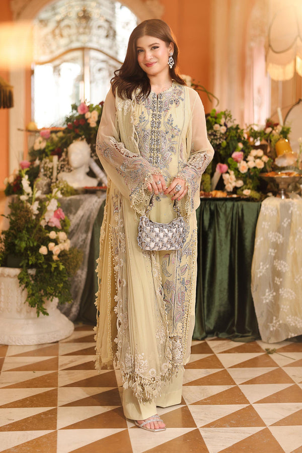 3 Piece Embroidered Chiffon Suit