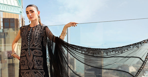 3 Piece Unstitched Embroidered Lawn Suit