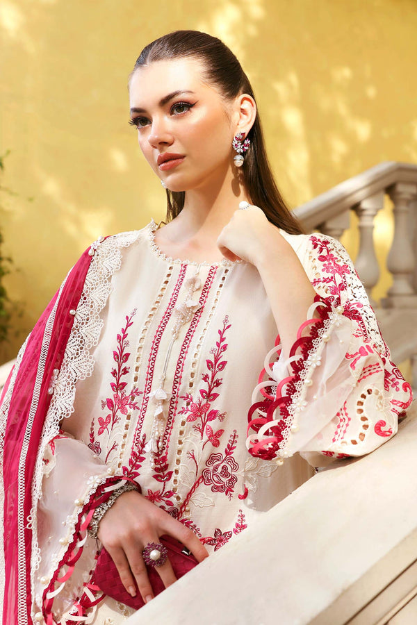 3 Piece Unstitched Embroidered Jacquard Lawn Suit
