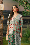 3 Pc Unstitched Embroidered Arabic Lawn Suit | MB-PFUS25-02B