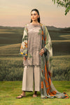 3 Pc Unstitched Embroidered Arabic Lawn Suit | MB-PFUS25-06B