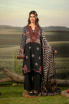 3 Pc Unstitched Embroidered Arabic Lawn Suit | MB-PFUS25-09A
