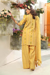 3 Pc Unstitched Printed Lawn Suit | MB-CUS25-711A