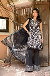 3 Pc Unstitched Embroidered Lawn Suit | MB-CUS25-904B