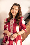 3 Pc Unstitched Embroidered Slub Lawn Suit | MB-CUS25-911A