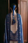 3 Pc Unstitched Embroidered Slub Khaddar Suit