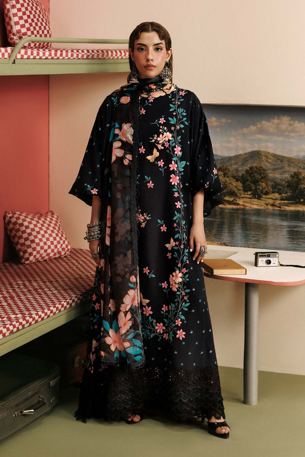 3 Pc Unstitched Embroidered Linen Suit