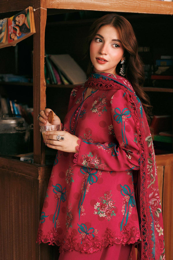 3 Pc Unstitched Embroidered Linen Suit