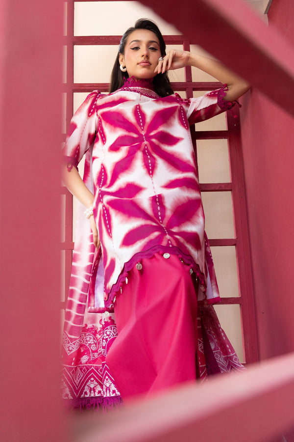 3 Pc Unstitched Printed Lawn Suit