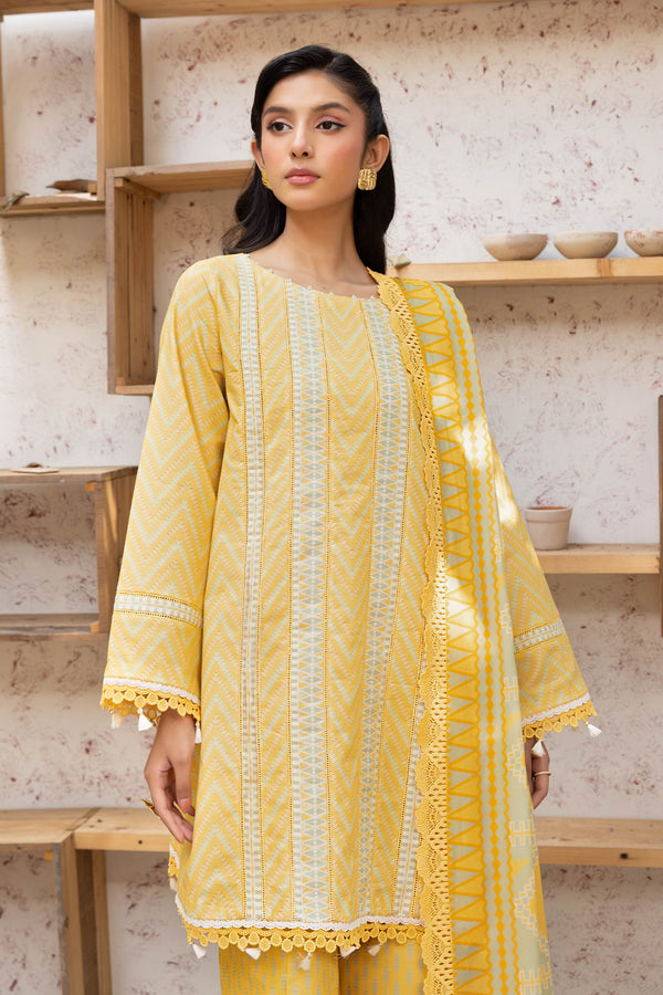 3 Pc Unstitched Printed Lawn Suit