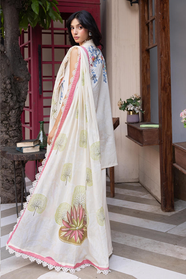 3 Pc Unstitched Printed Lawn Suit