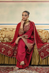 3 Pc Unstitched DyedRaw Sik Suit | MB-USW24-602