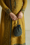 Kundan Antique Gold Shirt Set