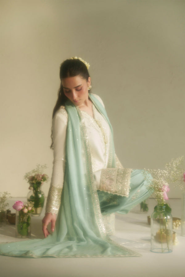 Aab Ivory Shirt Set