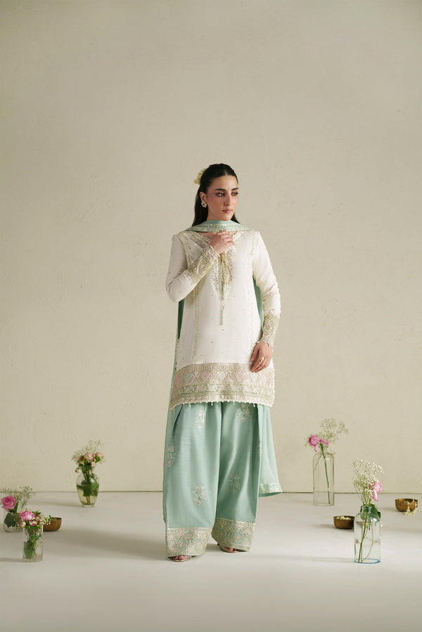 Aab Ivory Shirt Set
