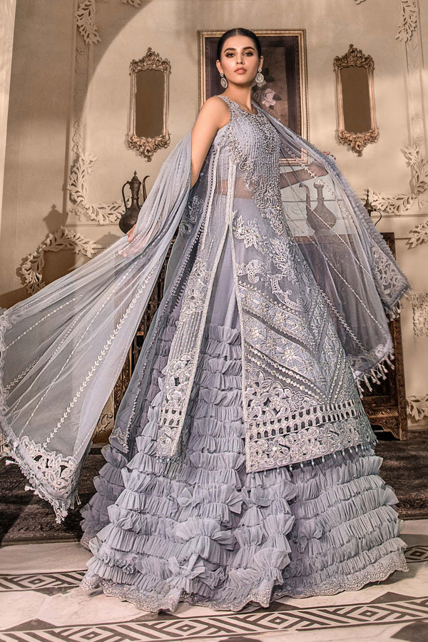 Unstitched MBROIDERED - Ice Blue BD-2603