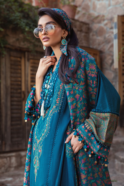 Unstitched Linen DL-1009-Blue