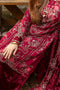 Unstitched Linen | Deep Pink DL-1112